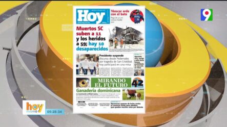 Titulares De Prensa Dominicana Del Miércoles 16 De Agosto | Hoy Mismo