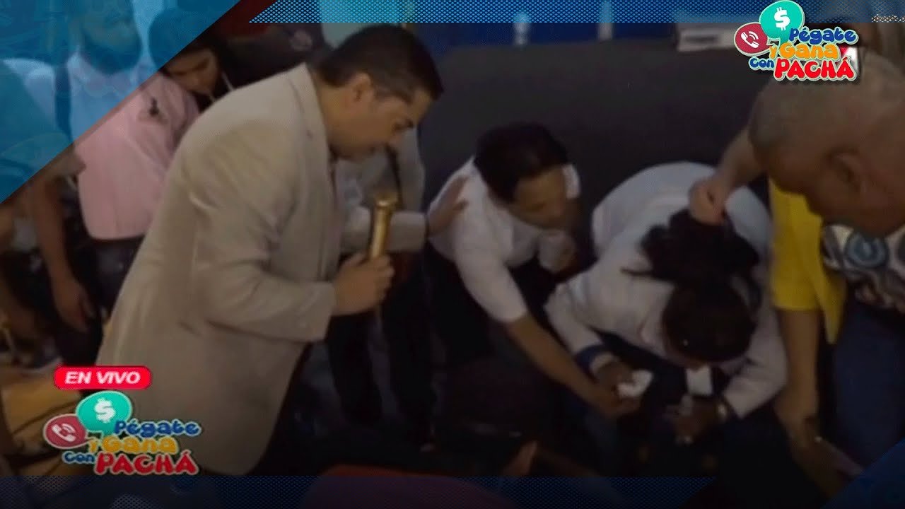 Hombre Se Desmaya En Pleno Programa | Pégate Y Gana Con El Pachá