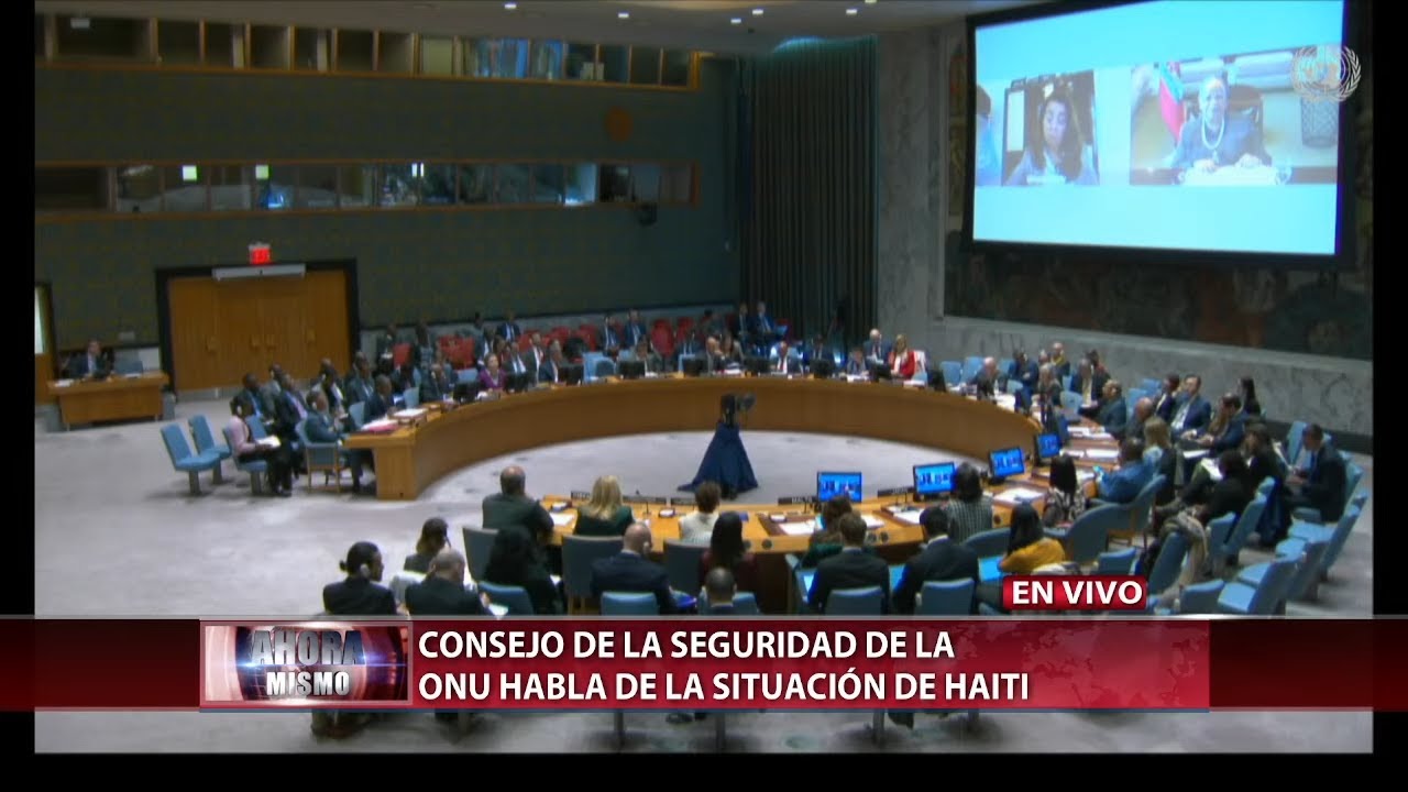 🔴 EN VIVO:  Consejo De Seguridad De La ONU Habla De La Situación En Haití