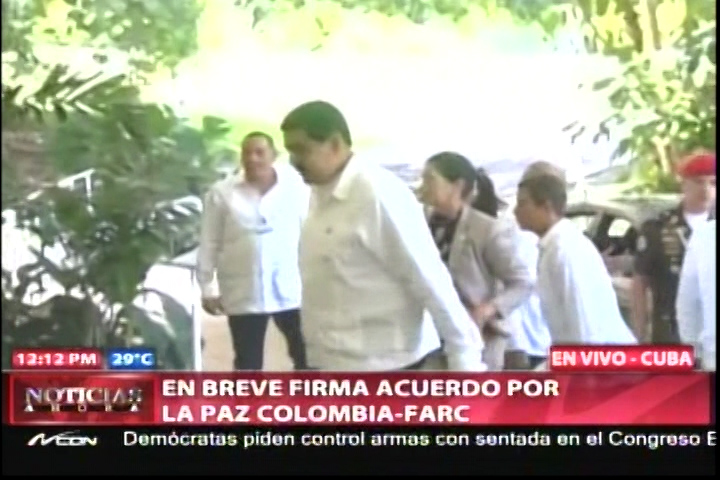 La Llegada Del Presidente Nicolás Maduro Como Invitado Al Acuerdo De Paz Colombia-Las FARC