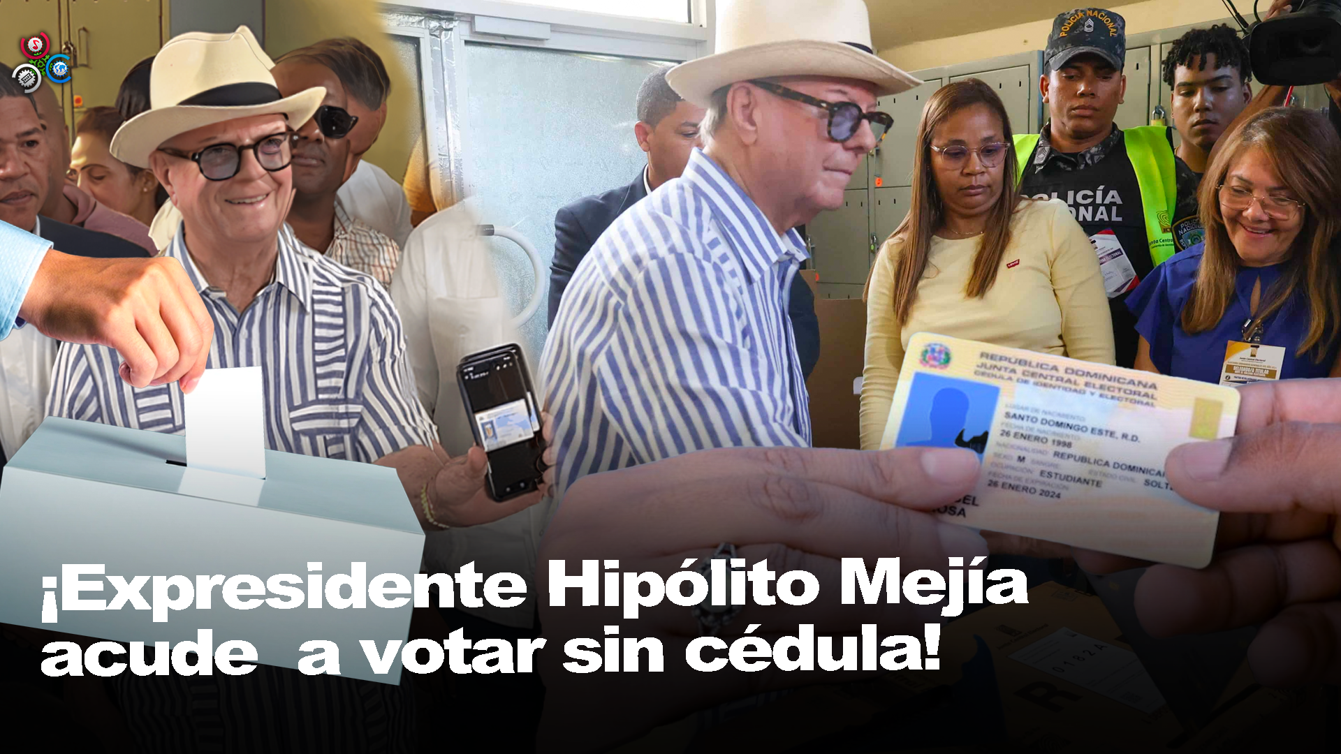 Momento En Que Hipólito Acude A Votar “DEJÓ LA CÉDULA VOTADA”