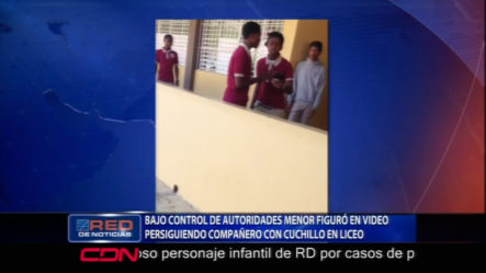 Se Encuentra Bajo El Control De Las Autoridades El Menor Que Figuró En Video Con Cuchillo En Un Liceo