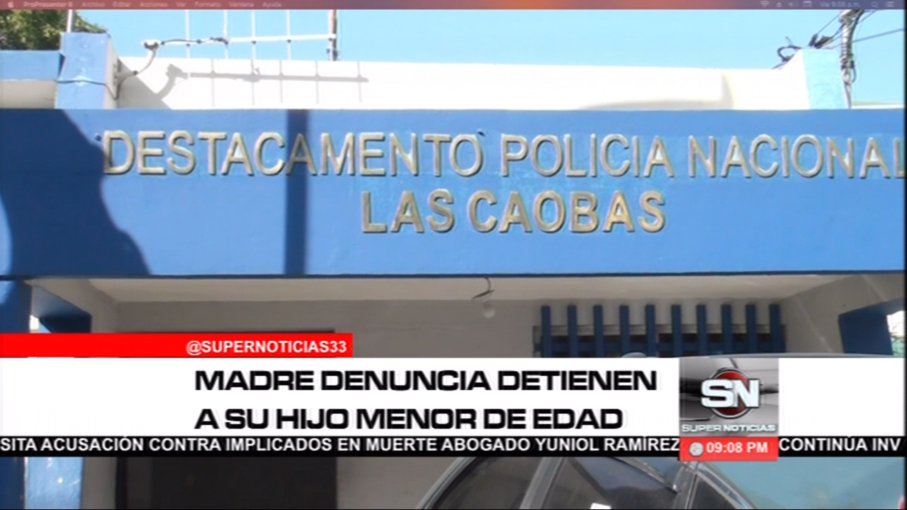 Una Mujer Denuncia Que Agentes De DICAN Apresaron A Su Hijo Menor De Edad En Operativo De Punto De Droga