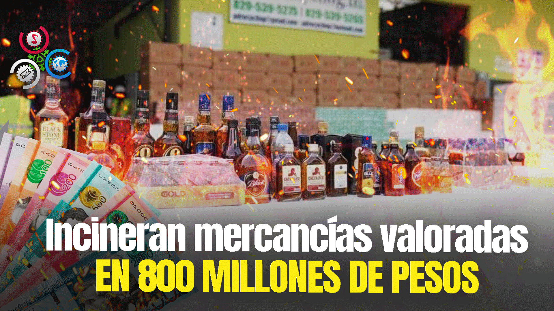 Incineran Cigarrillos, Drogas Y Alcohol Adulterado Decomisado En Todo El Territorio Nacional