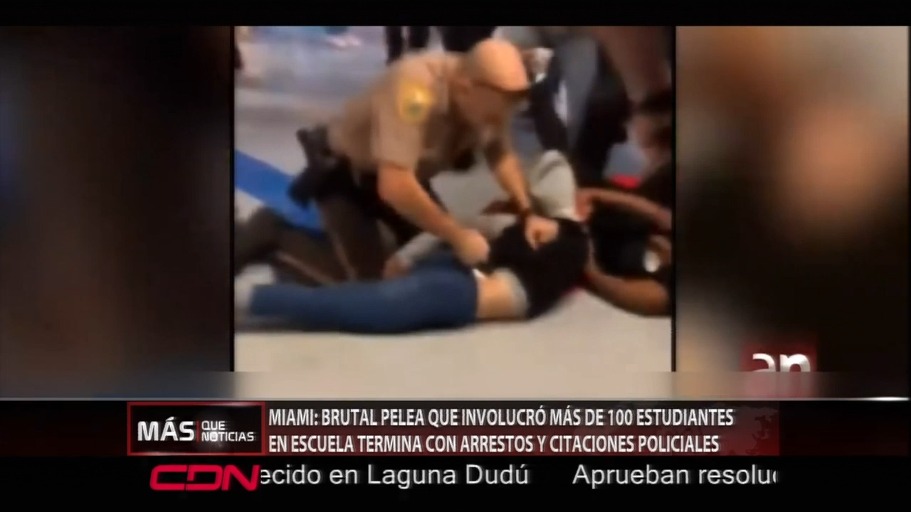 Brutal Pelea Que Involucró A Decenas De Estudiantes En Una Escuela Que Terminó Con Arrestos Y Citaciones Policiales En Miami