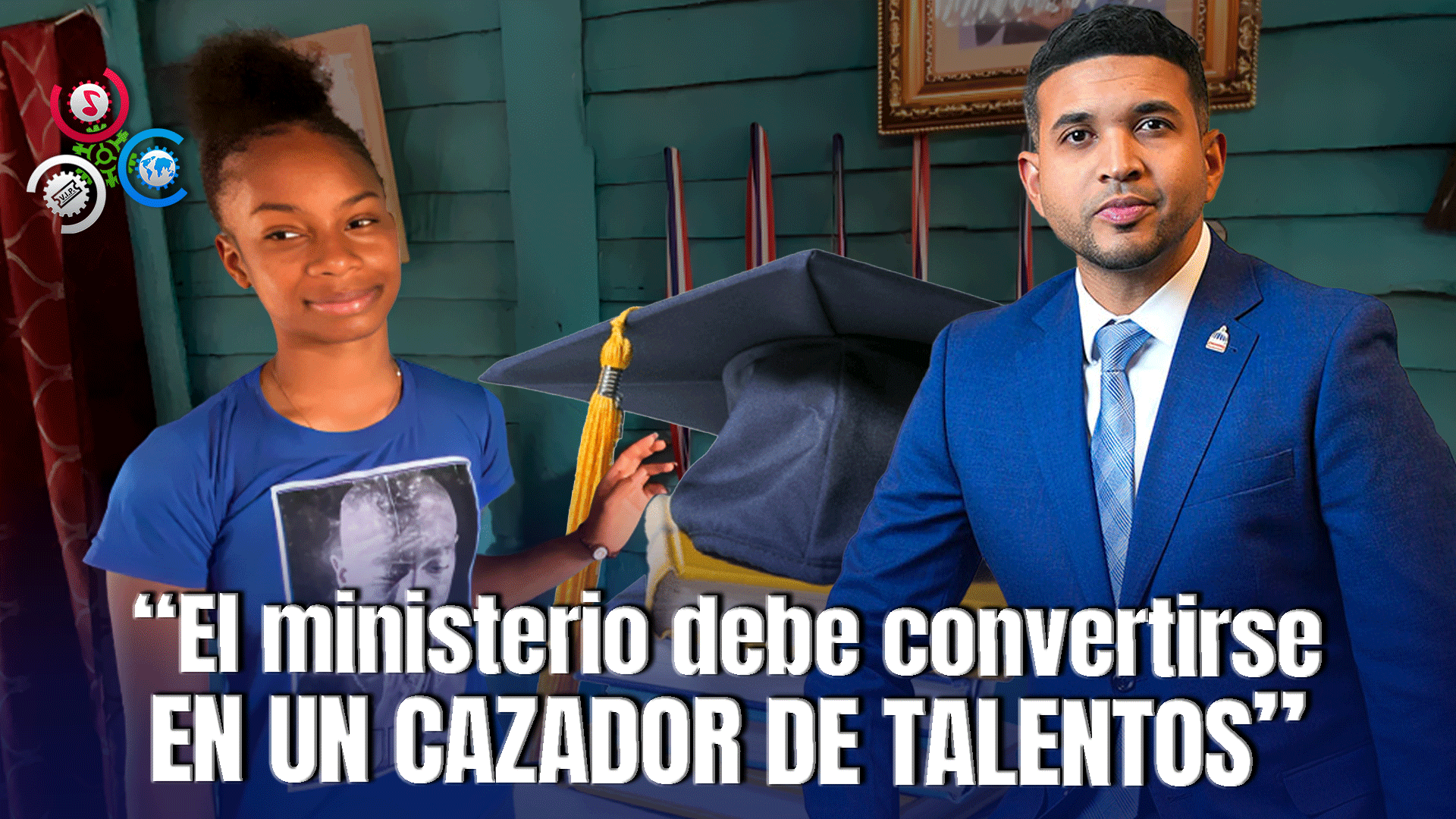 Ministro Carlos Valdez Visita Joven Que Desea Ser La “Marileidy Paulino De Los Idiomas” Y Le Otorgará Beca