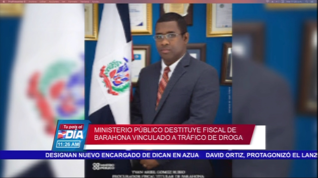 Ministerio Público Destituye Fiscal De Barahona Vinculado A Tráfico De Droga