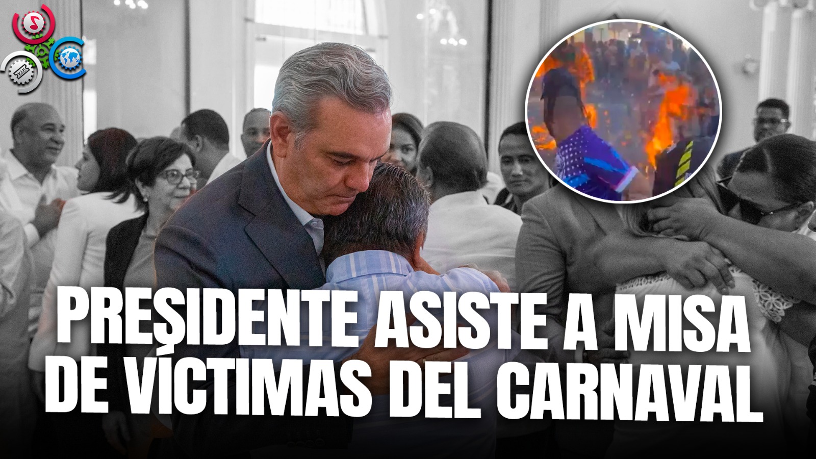 Presidente Abinader Asiste A Misa En Solidaridad Con Familiares De Las Víctimas Por Incendio En Carnaval De Salcedo