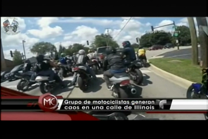 Grupo De Motociclistas Generan Caos En Una Calle De Illinois