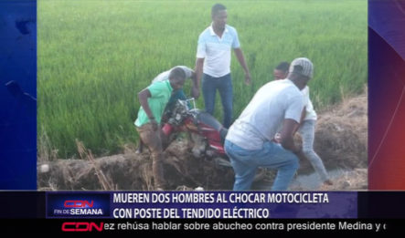 Mueren Dos Hombres Al Chocar Motocicleta Con Poste Del Tendido Eléctrico