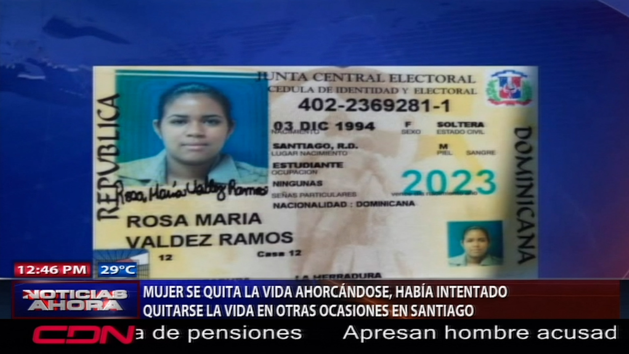 Mujer Se Quita La Vida Ahorcándose, Había Intentado Quitarse La Vida En Otras Ocasiones En Santiago