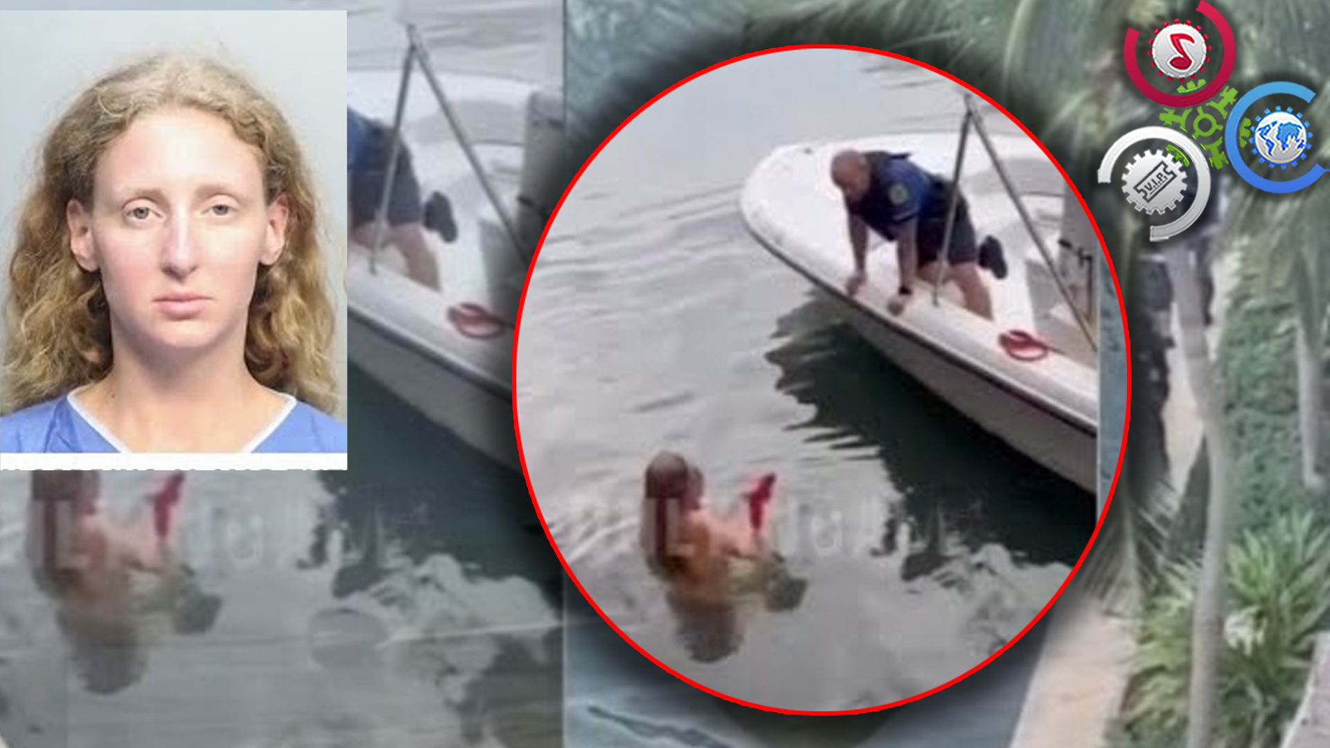 Mujer Se LANZA AL MAR DESNUDA Con Su SOBRINO En Brazos En MIAMI