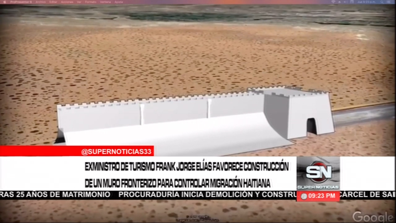Ex Ministro De Turismo Frank Jorge Elías Favorece Construcción De Un Muro Fronterizo Para Controlar Migración Haitiana