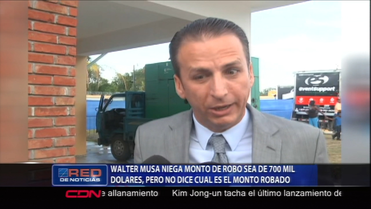 Walter Musa Niega Que Hayan Sido 700 Mil Dólares Lo Del Robo Pero No Dice Cuál Fue El Monto Robado