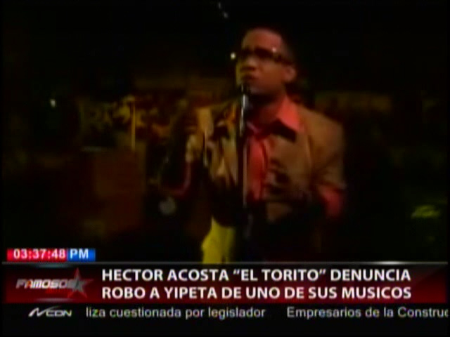 Héctor Acosta Denuncia Robo A Jeepeta De Uno De Sus Músicos