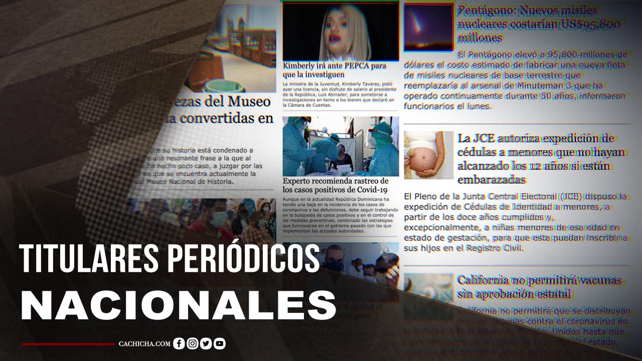 Titulares Periódicos Nacionales 20 De Octubre 2020