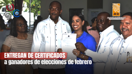Junta Municipal Electoral Entrega Certificados A Ganadores De Votaciones En Febrero