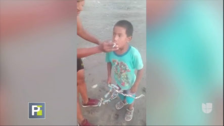 Hombre Hace Fumar A Un Niño Mientras Lo Graban