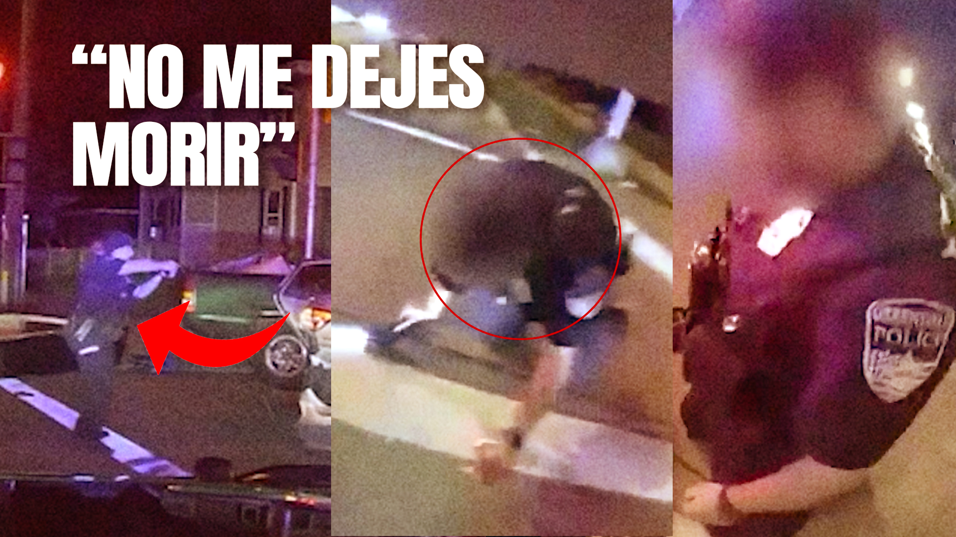 ¡Fuertes Imágenes! Policía Recibe Disparos En Altercado Y Pide Que No Lo Dejen Morir