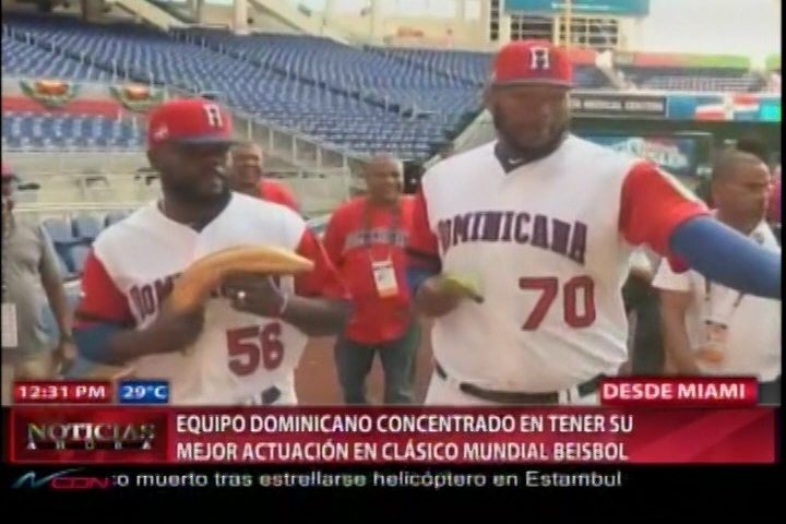 Equipo Dominicano Concentrado En Tener Su Mejor Actuación En Clásico Mundial