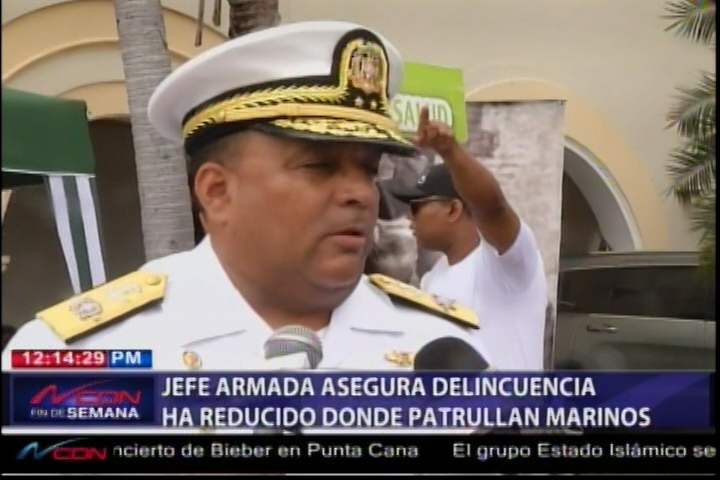Jefe Armada Asegura Delincuencia Ha Reducido Donde Patrullan Marinos