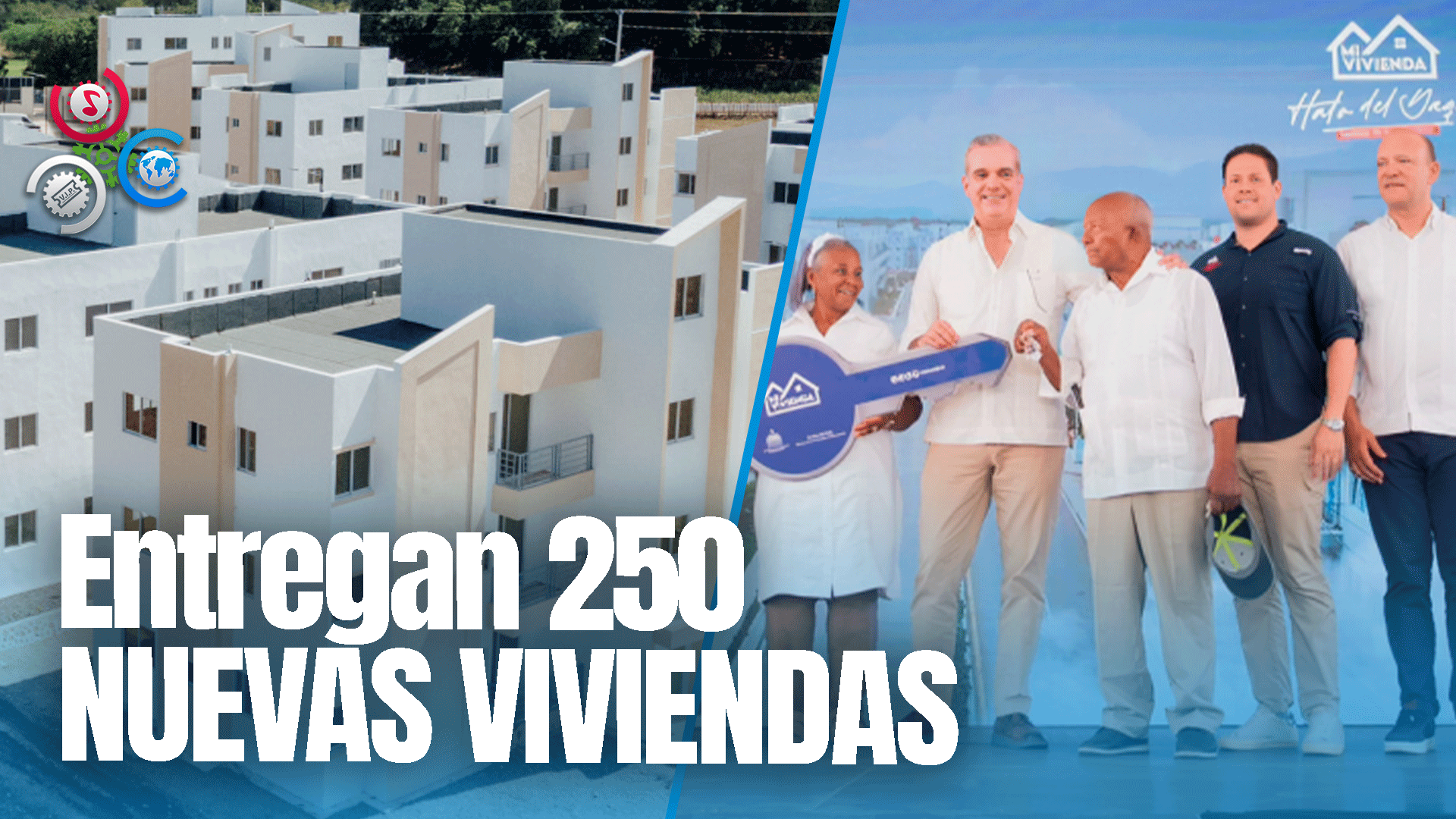 Presidente Abinader Y Ministro Bonilla Encabezan Entrega De 250 Viviendas En Hato Del Yaque, Santiago