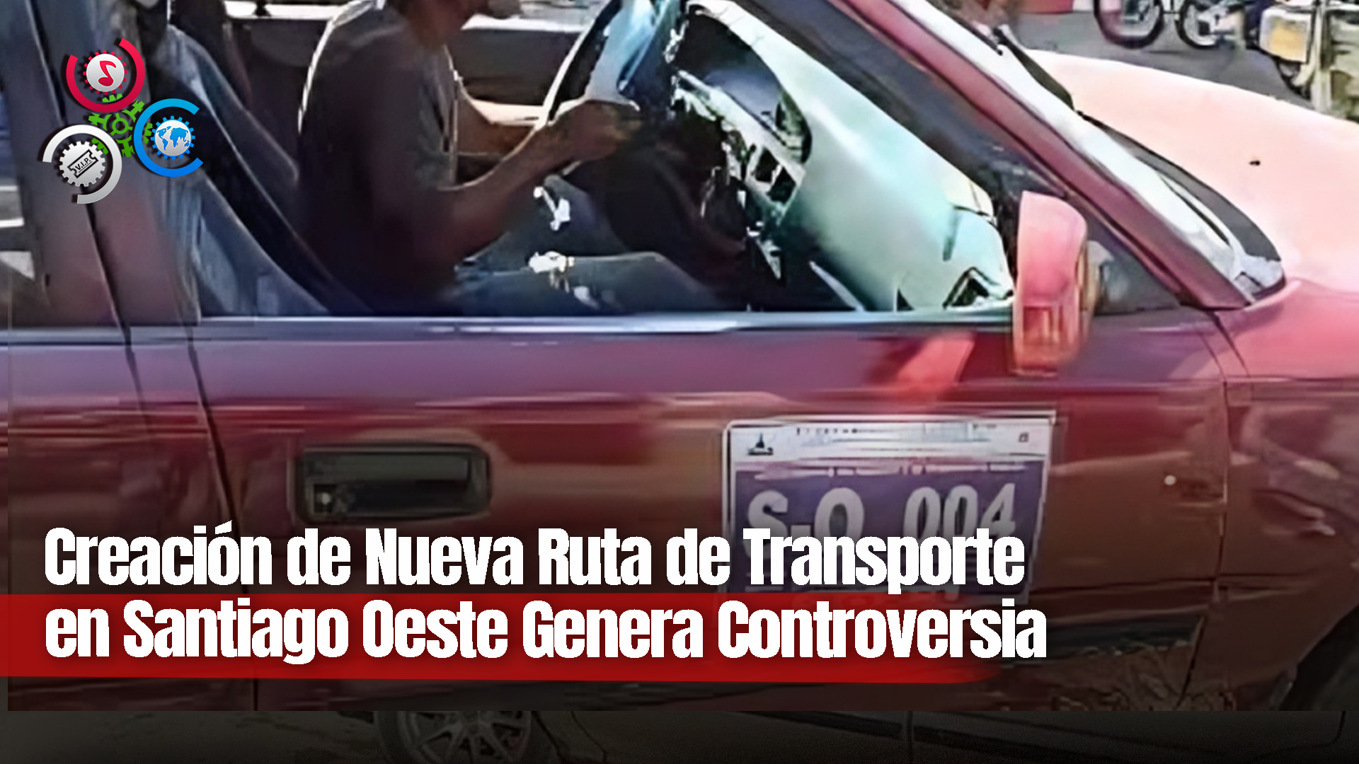 Chóferes Del Transporte Público Protestan Contra La Creación De Una Nueva Ruta En Santiago Oeste