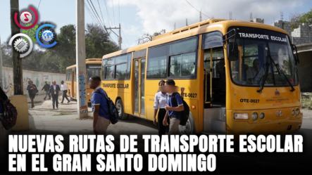 MINERD Inicia Nuevas Rutas De Transporte Escolar En El Gran Santo Domingo