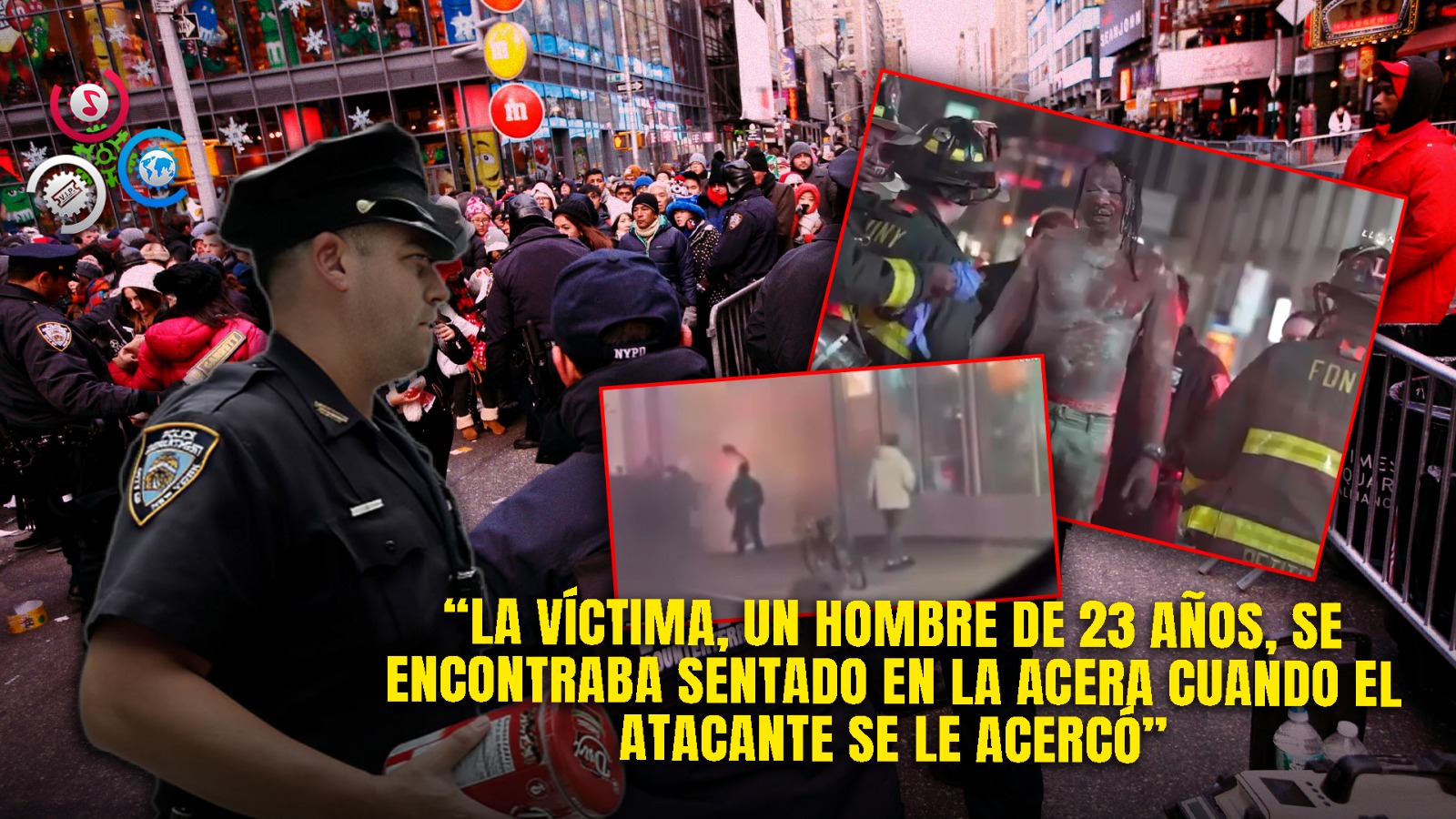 NYPD Busca A Sospechoso De Prender Fuego A Un Hombre En Times Square