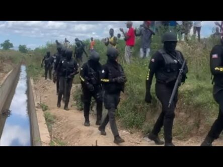Haití Envía Fuerzas élite, Policías Y Militares A Cuidar El Canal Que Construyen En Juana Méndez