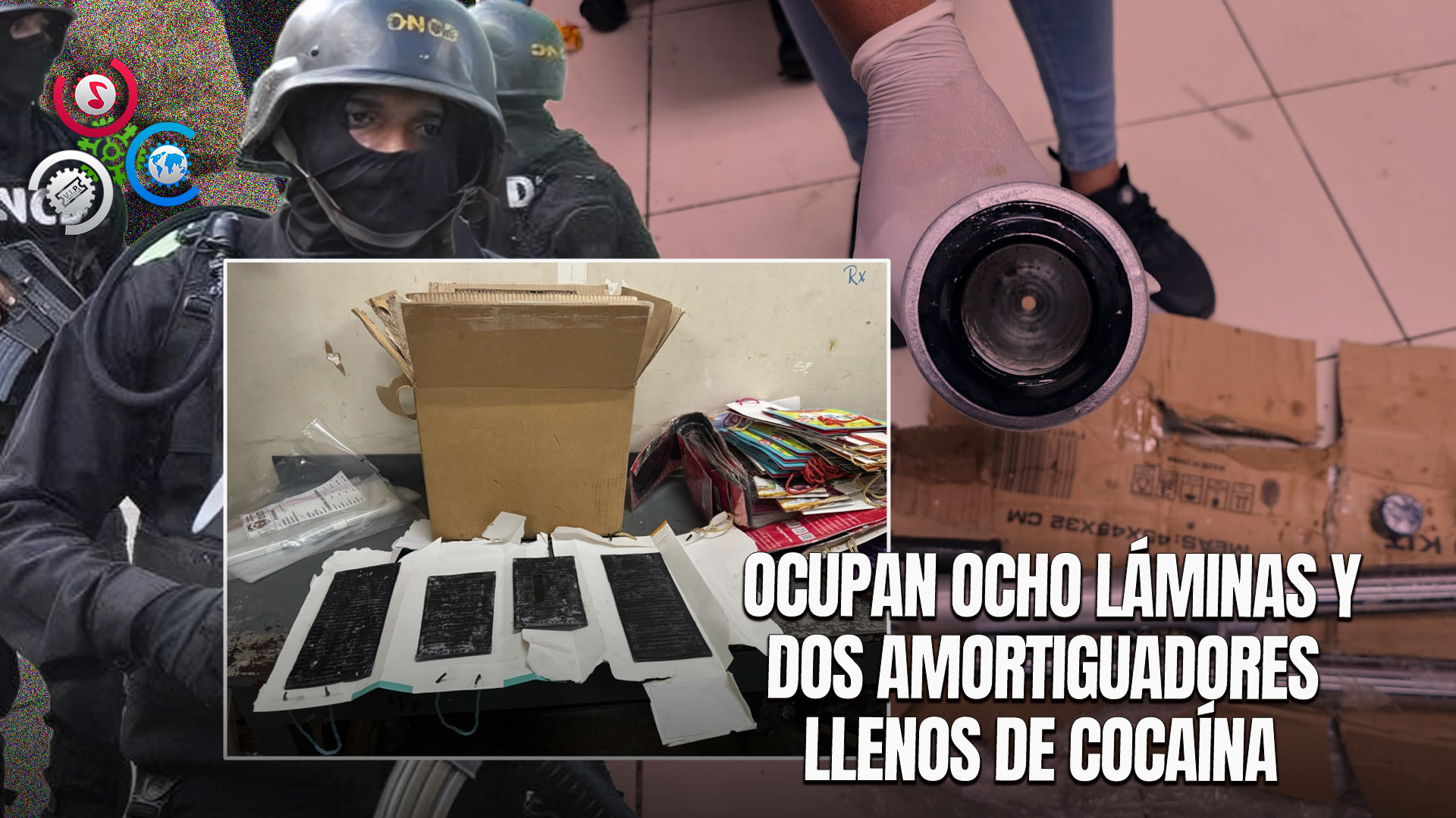 Agentes Frustran Envíos De Cocaína Ocultos En Cajas De Cartón Y Piezas De Motocicletas