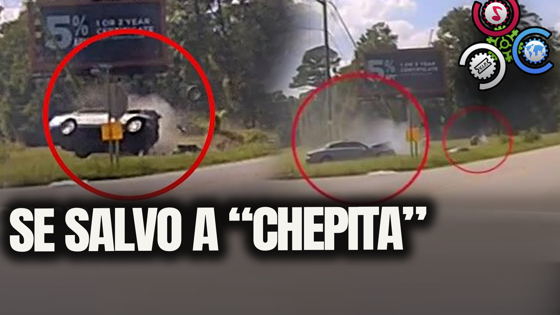 ¡Policía SE SALVA DE MILAGRO! Un Auto Y Un Poste Lo Embistan