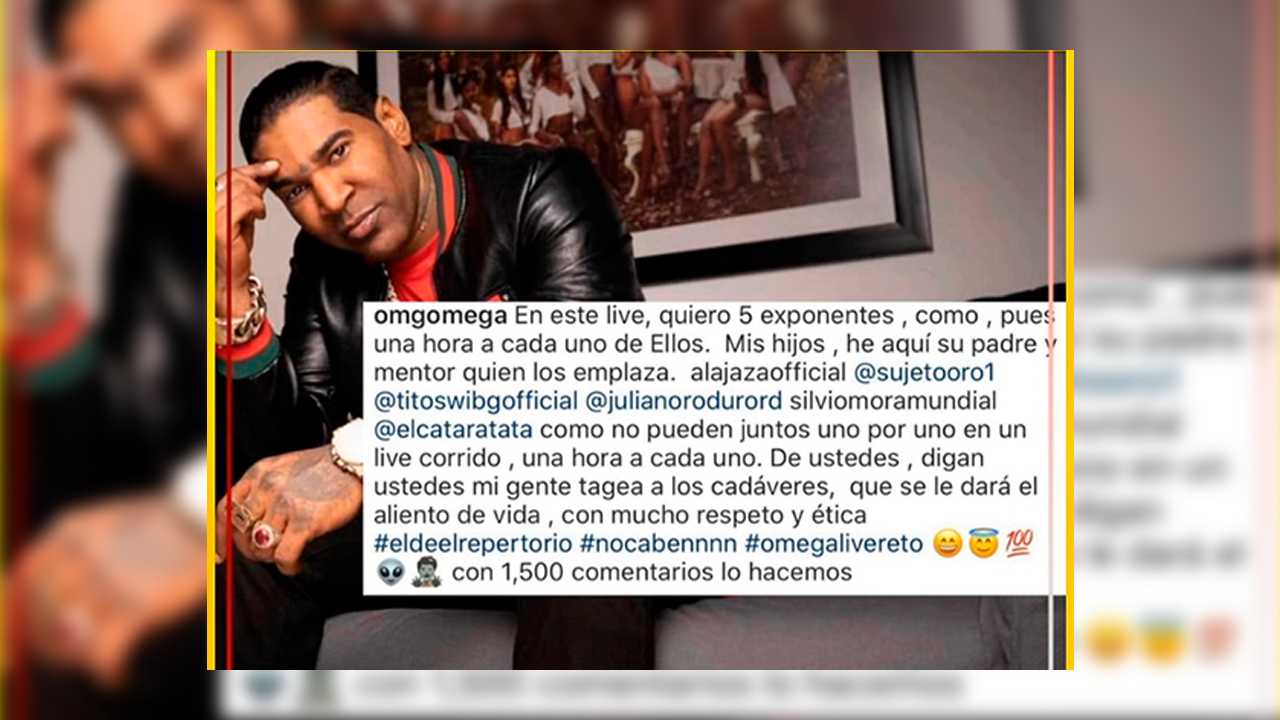 Omega Propone Un Live Amistoso Pero Deja Claro Quien Es El Papá