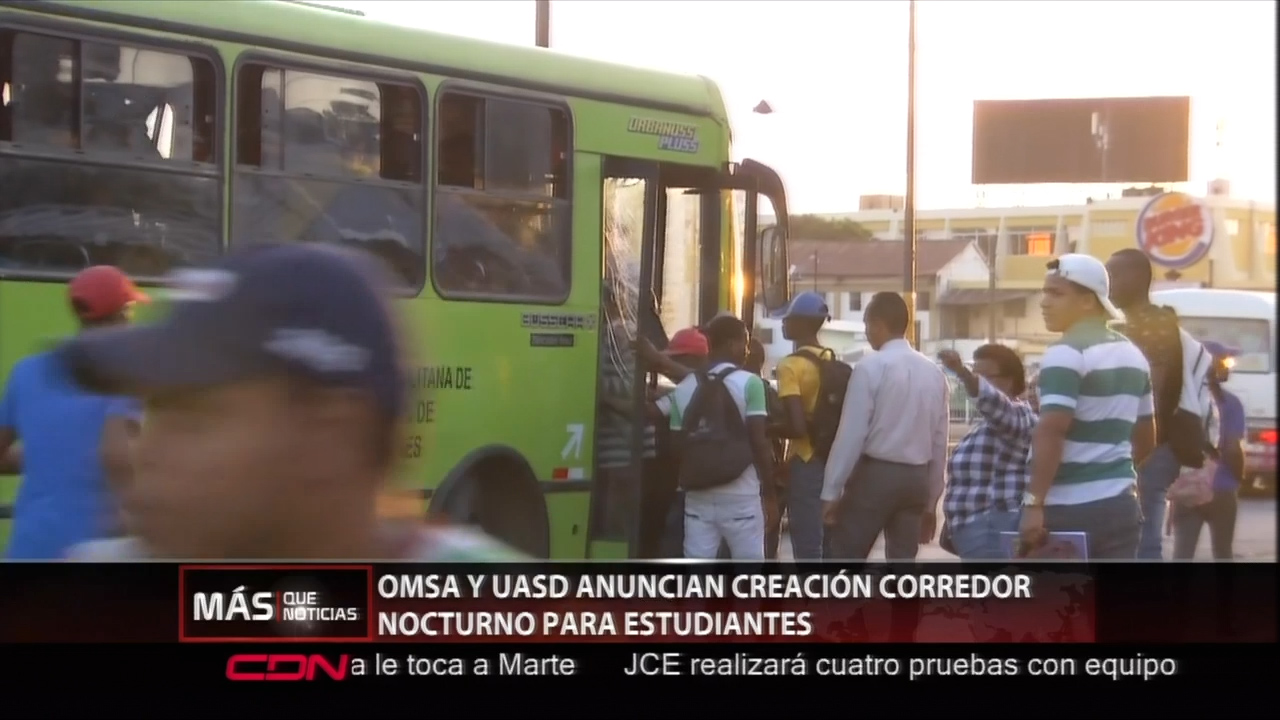 La OMSA Y La UASD Anuncian La Creación De Un Corredor Nocturno Para Los Estudiantes