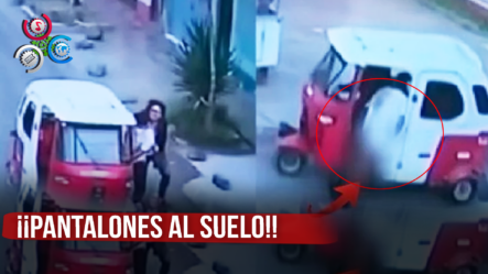 Mujer Deja SIN PANTALONES A Presunto Ladrón En Perú