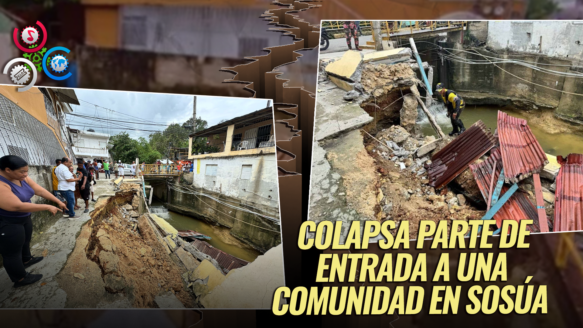 Crecida De Cañada Arrastra Vivienda Y Local Comercial En Sosúa; Residentes Claman Por Intervención Urgente