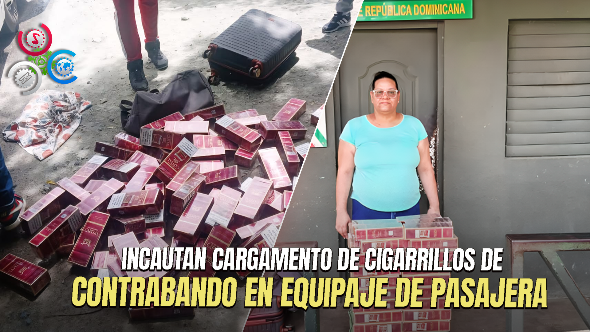 Pasajera De Autobús Es Detenida Con Contrabando De Más De 13 Mil Cigarrillos En Santiago Rodríguez