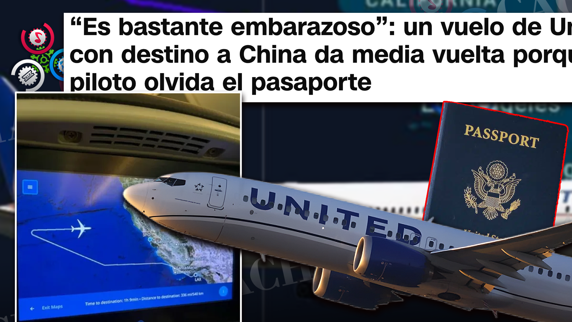 Avión De United Airlines Da Vuelta Y Regresa A Tierra… Porque Un Piloto Olvidó Su Pasaporte