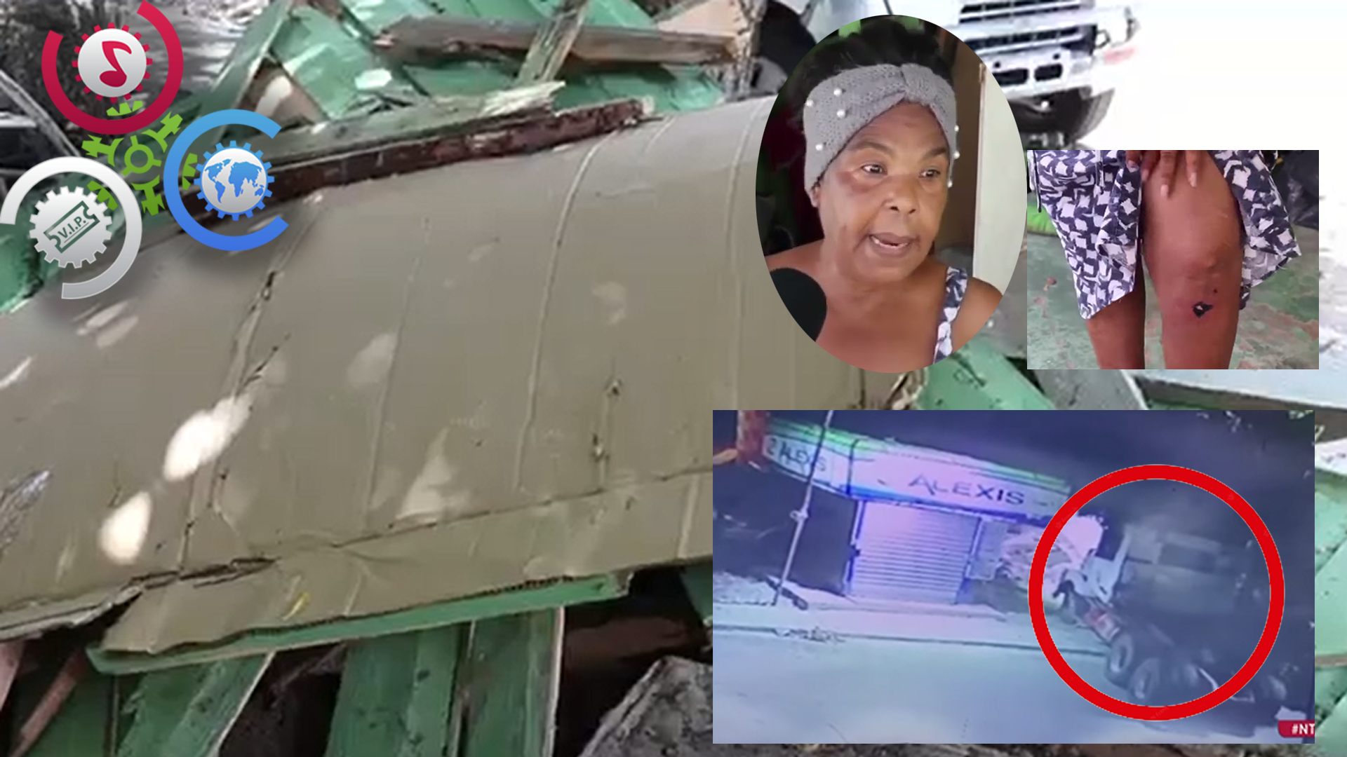 Patana Impactó Una Casa Dejando Una Joven Embarazada Herida