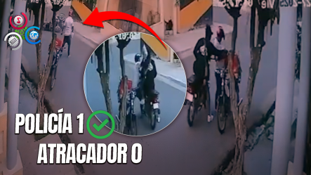 Patrulla Motorizada De La Policía Nacional Atropella Atracador Durante Intento De Robo A Delivery