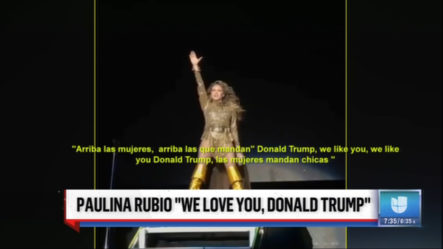 Paulina Rubio Dice Que Ama A Donald Trump En Mitad De Concierto