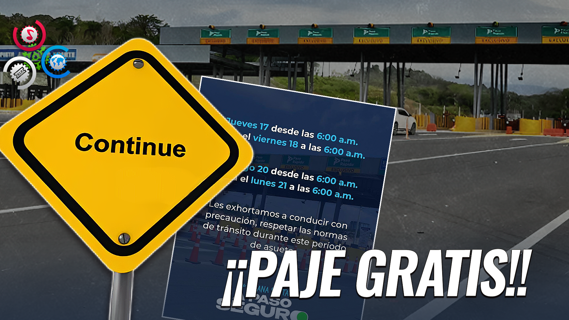 Habilitan Libre Tránsito Por Peajes En Semana Santa En Horarios Específicos