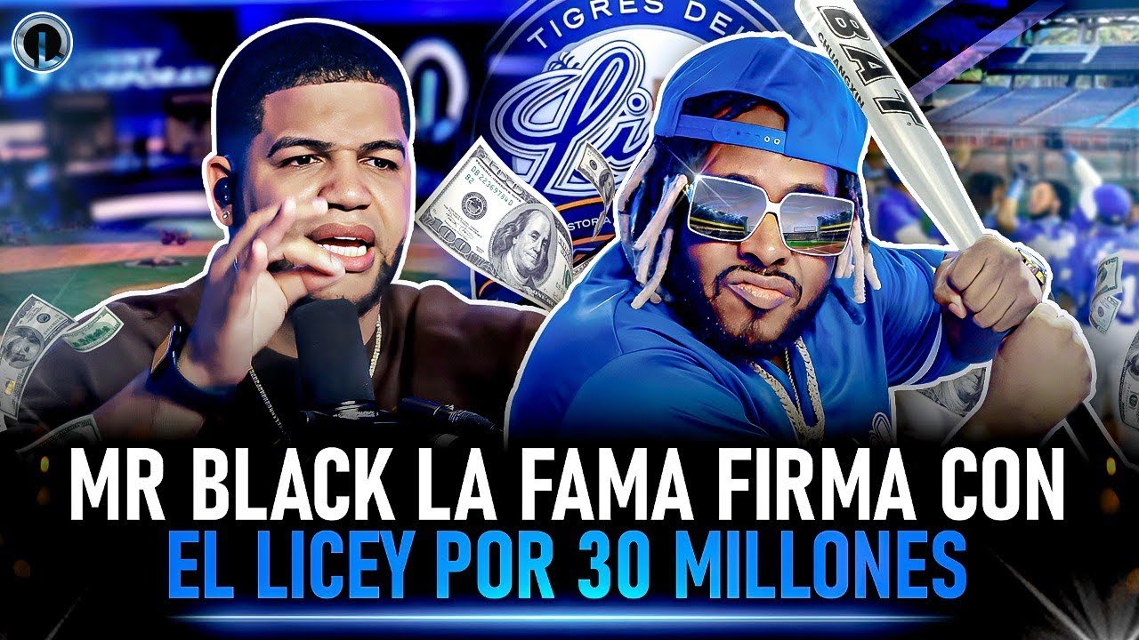 MR BLACK LA FAMA AHORA PELOTERO Y SUELTA LA MUSICA “FIRMÓ CON EL LICEY”