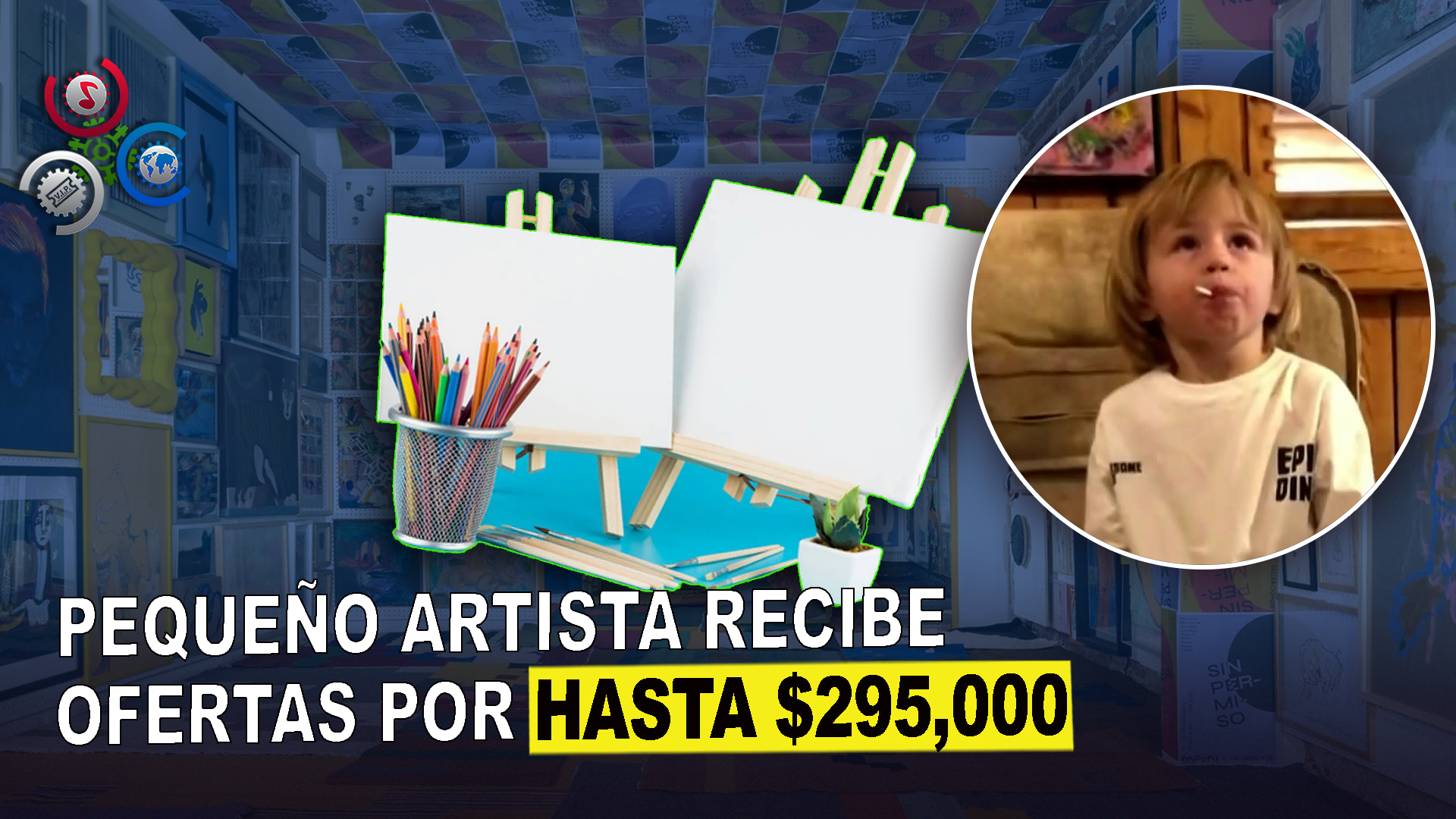 Niño De 3 Años Realiza Primera Exhibición De Arte En Alemania