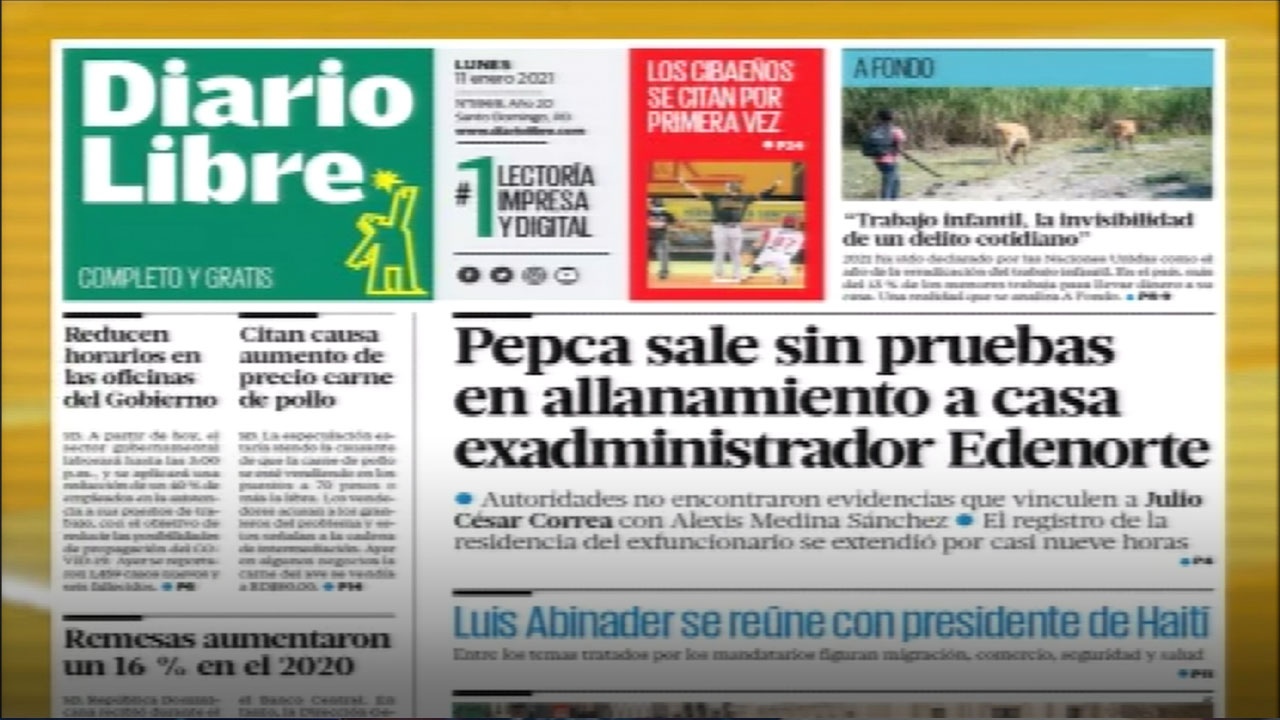 Las Principales Portadas De Los Periódicos En El Día De Hoy 11 De Enero Del 2021