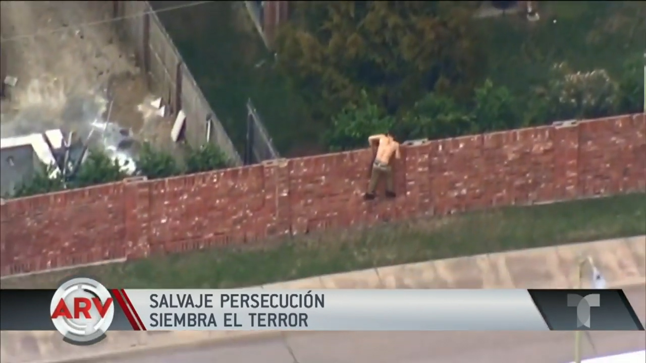 En Texas Desquiciado Desató Una Salvaje Persecución