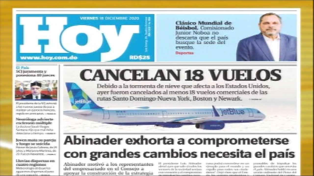 Las Principales Portadas De Los Periódicos En El Día De Hoy 18 De Diciembre Del 2020 Despierta RD