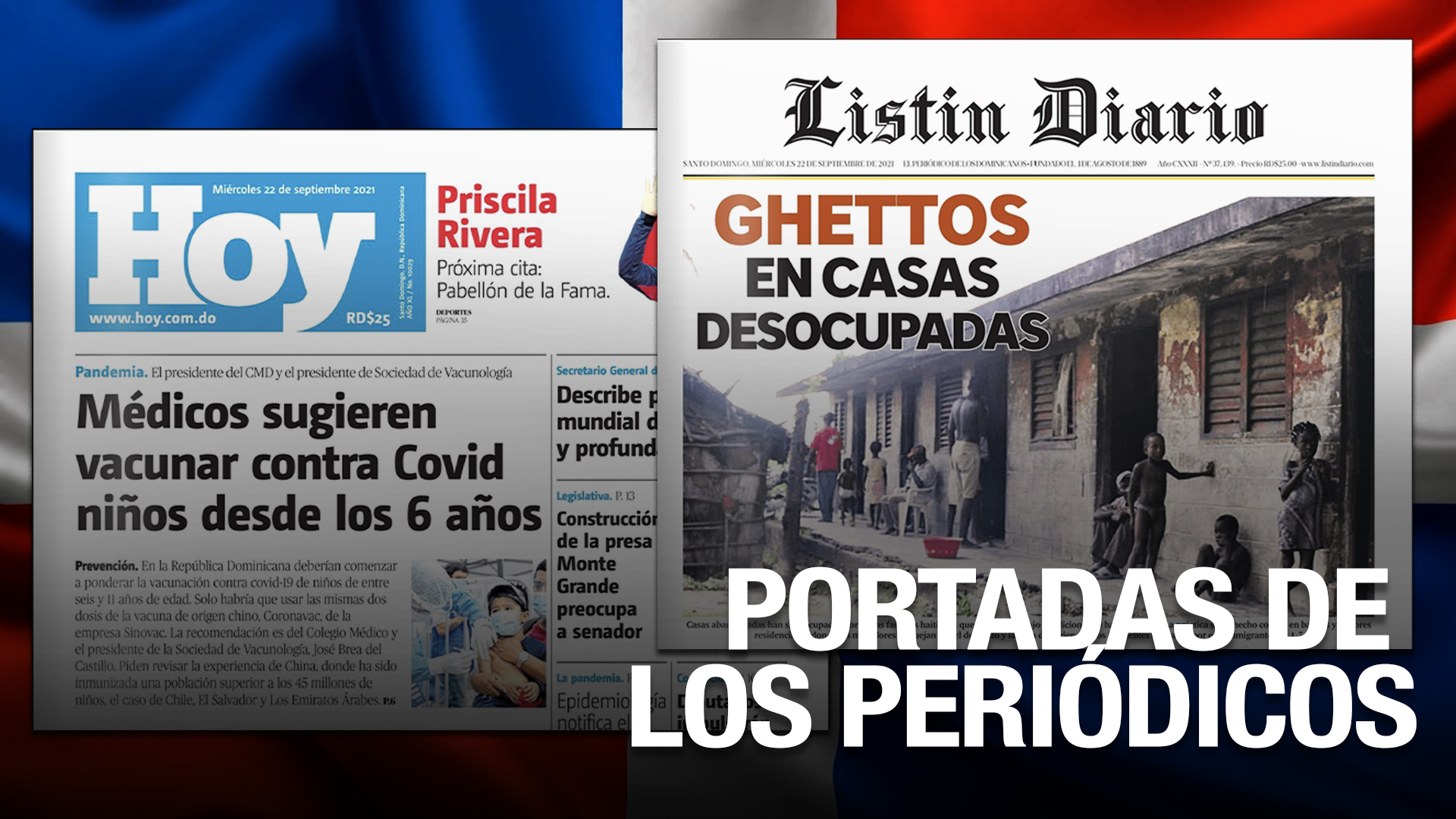 Las Principales Portadas De Los Periódicos En El Día De Hoy 22 De Septiembre Del 2021