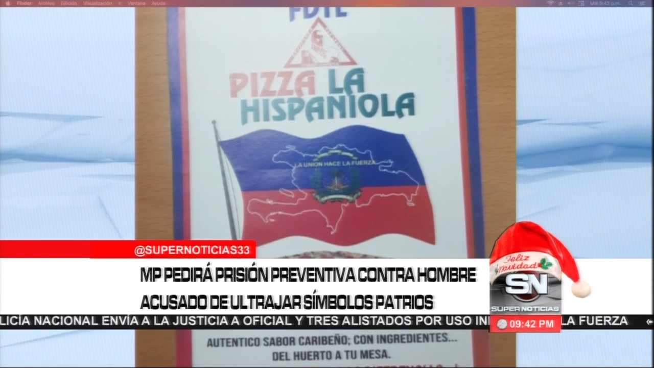 El MP De SDE Pedirá Prisión Preventiva Contra Un Hombre Acusado De Ultrajar Los Símbolos Patrios