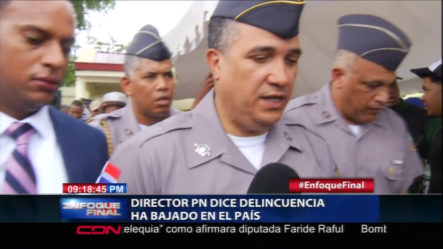 Director PN Dice Delincuencia Ha Bajado En El País